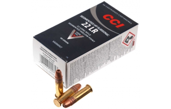 CCI Subsonic Segmented кал. 22 LR пуля CPSHP, 2.6 гр/40 гран