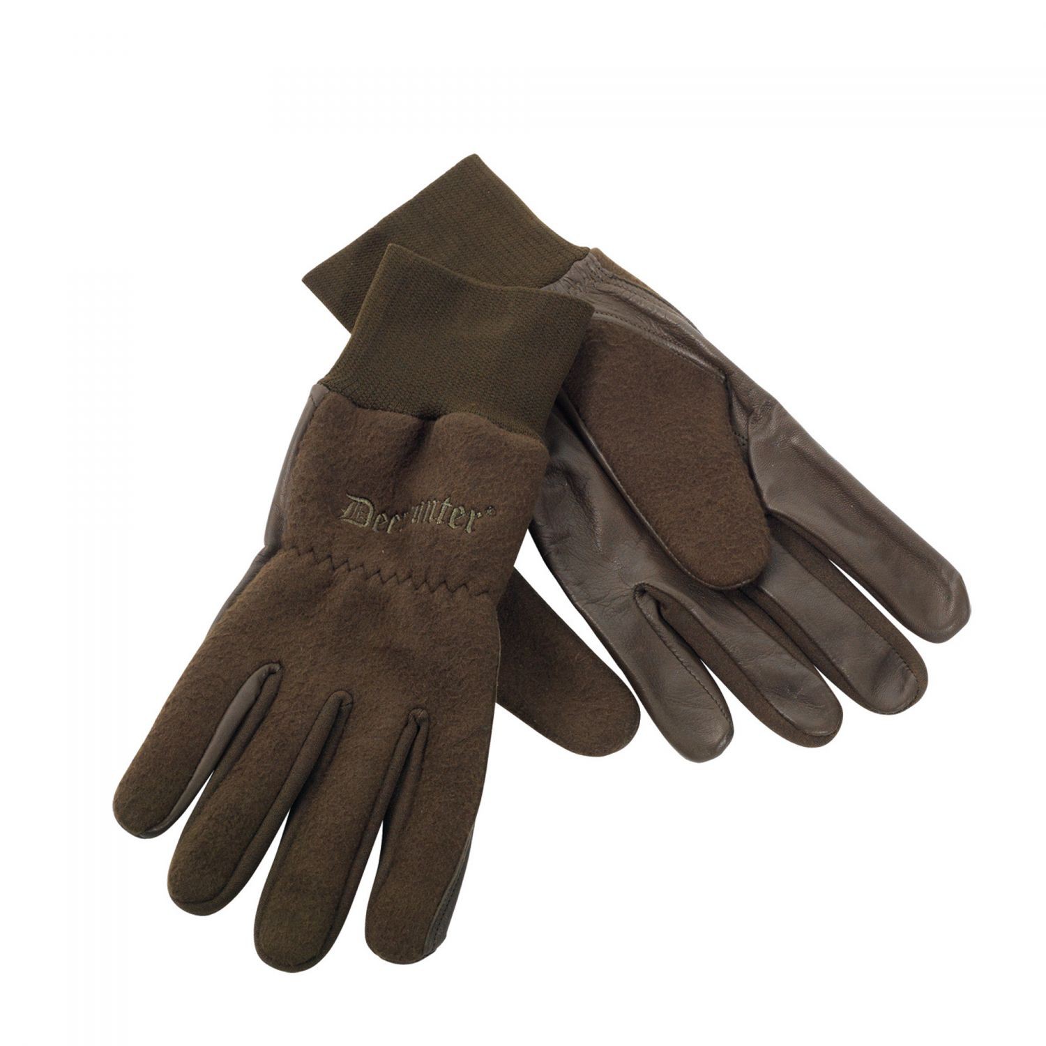 Fleece Gloves with Leather 8761