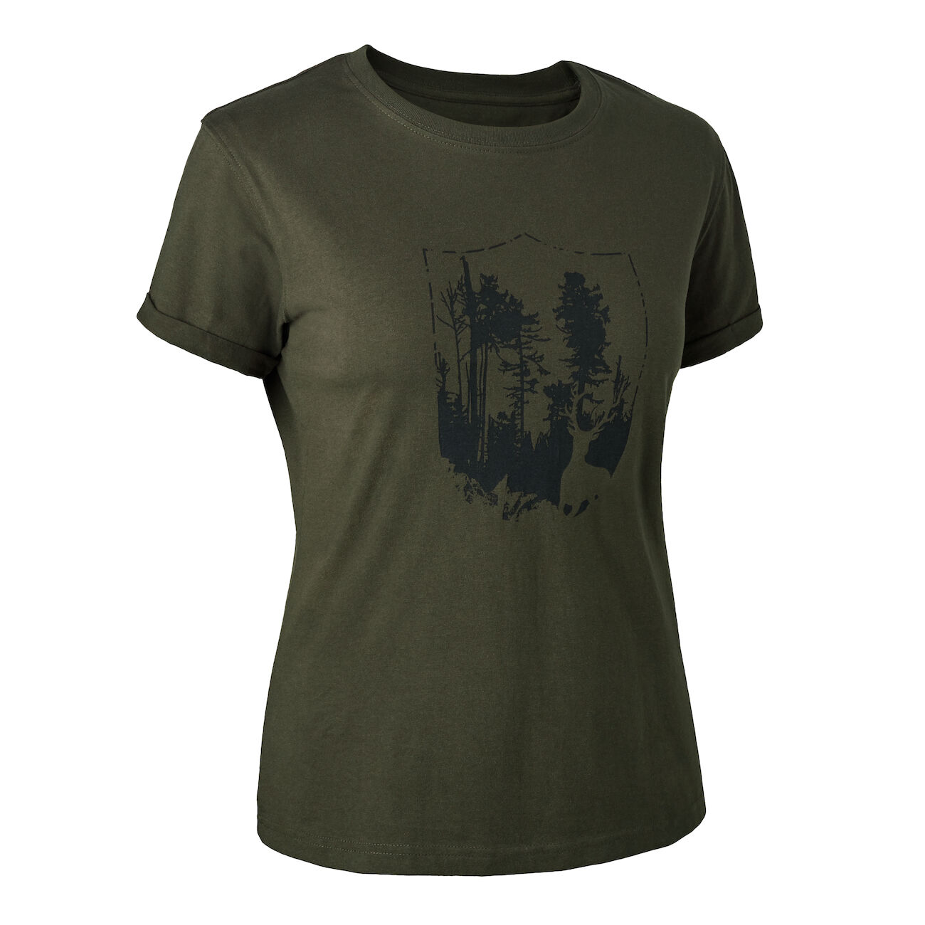DEERHUNTER Lady T-Shirt with Deerhunter shield