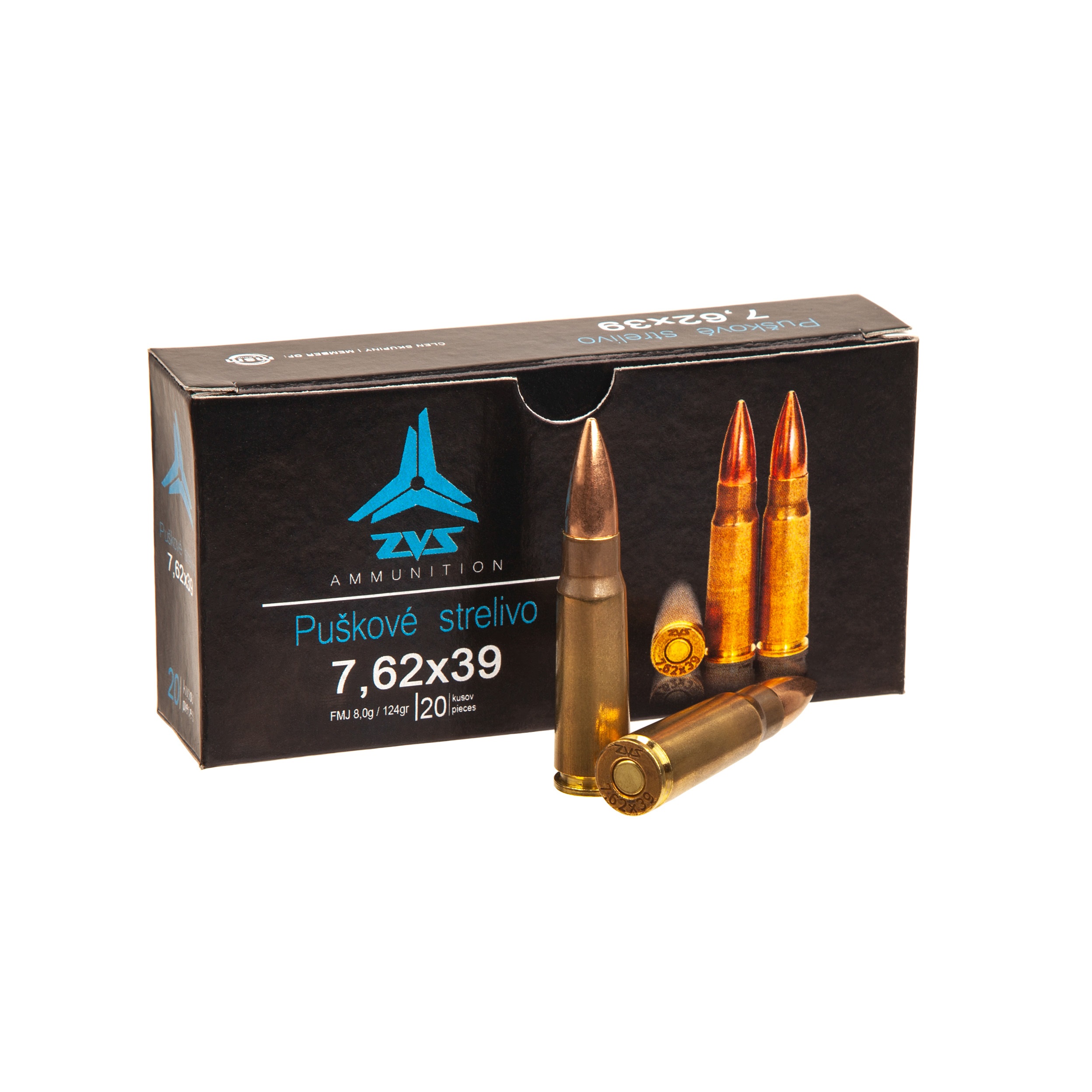 ZVS FMJ, кал.7.62x39 8,04г/124grs