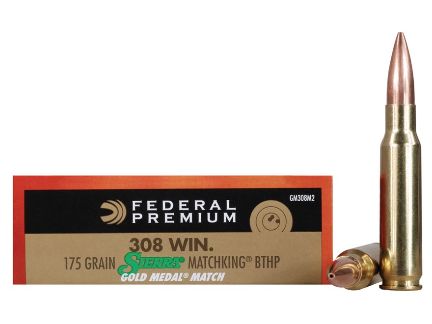 Federal Premium Gold Medal Ammunition 308 11.34g / 175gr